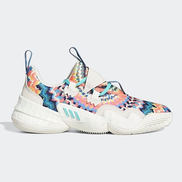 ADIDAS Trae Young 1 Tie-Dye White MultiColor GY0295 - Picture 12 of 17